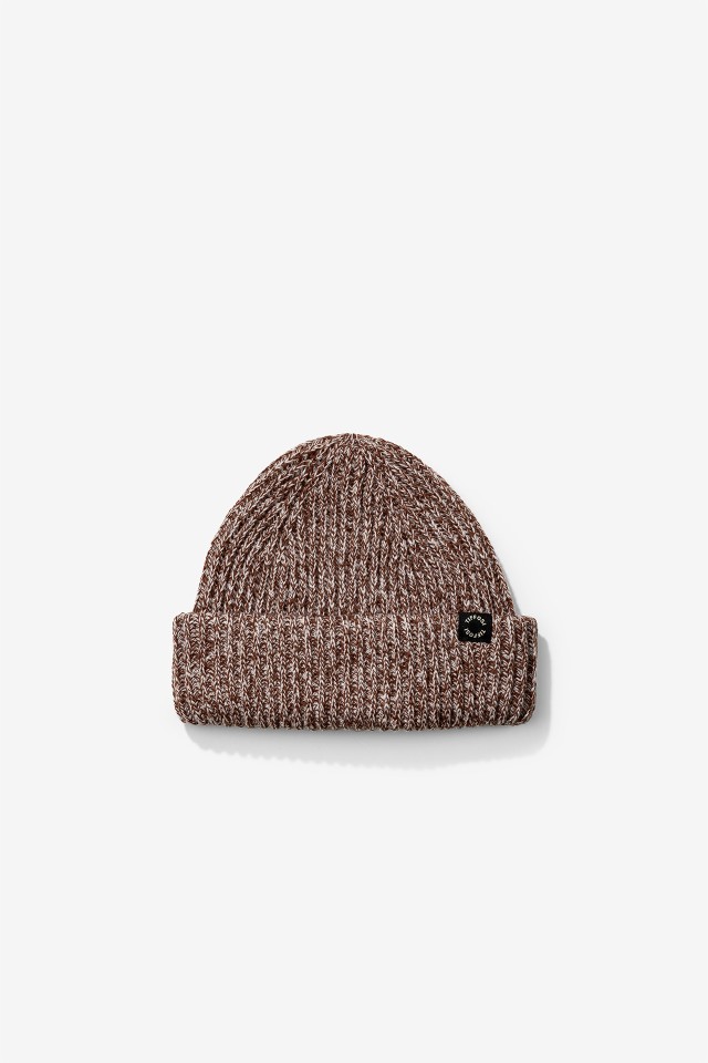 Two-Color Ribbed Knit Hat
