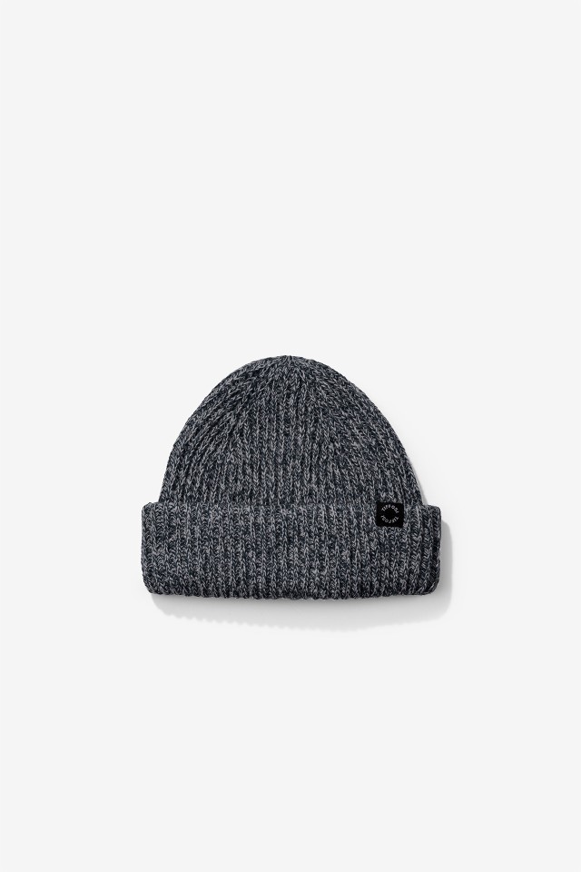 Two-Color Ribbed Knit Hat