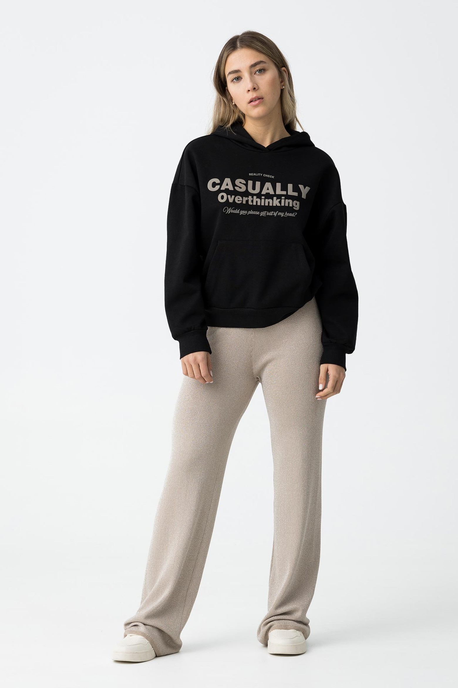 Pantalones de punto brillantes