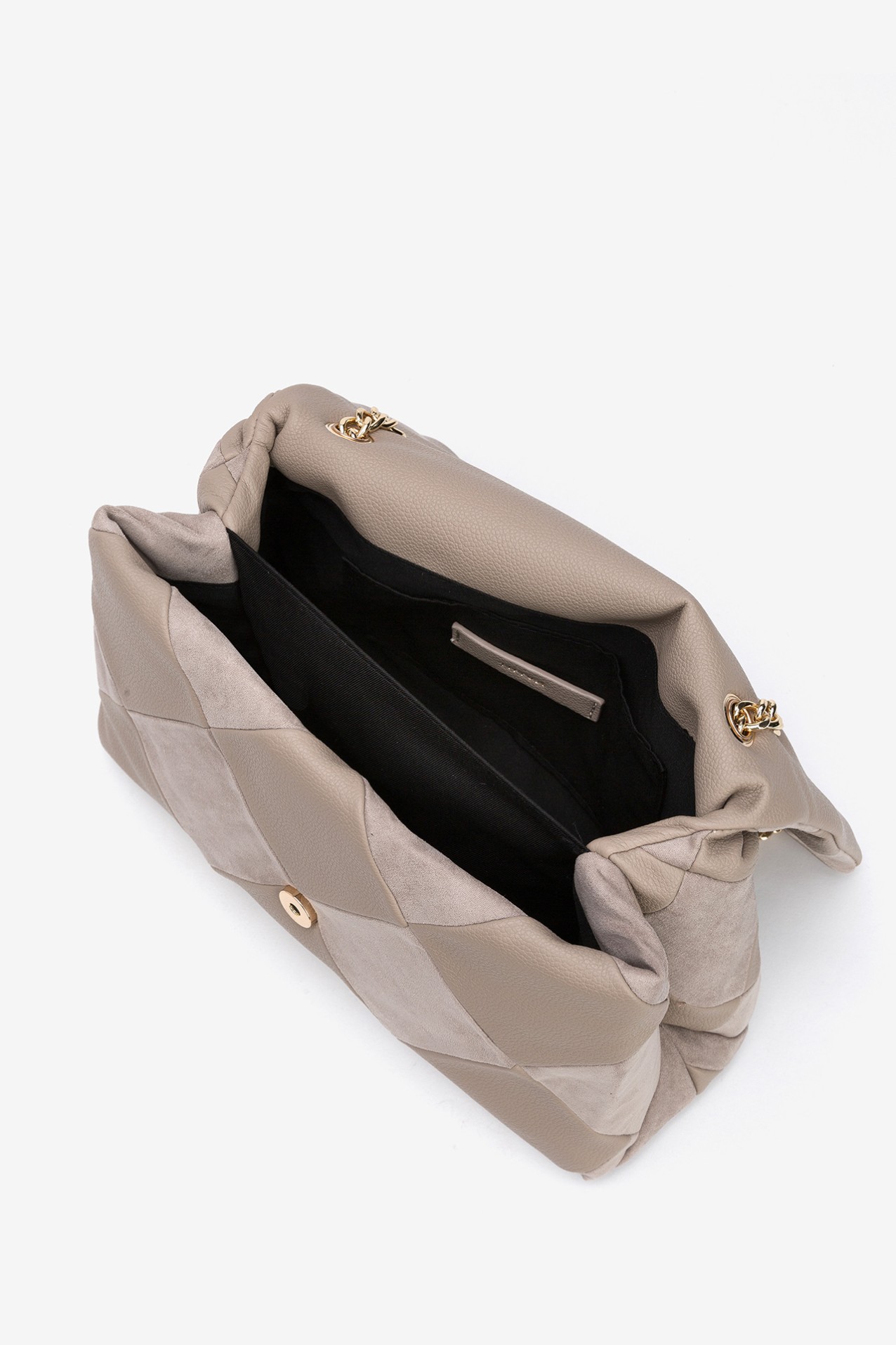 Patchwork Faux Leather Crossbody Bag