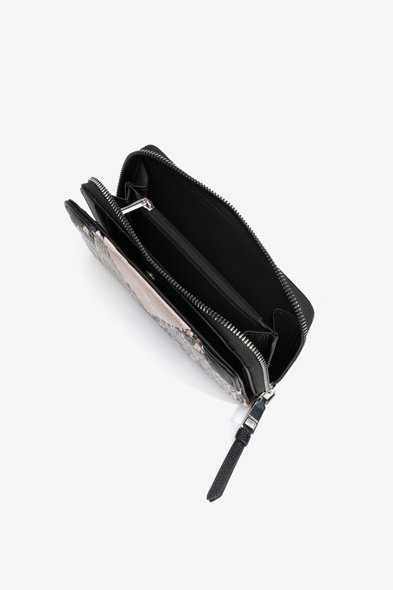 Porta-Moedas Patchwork Efeito Pele