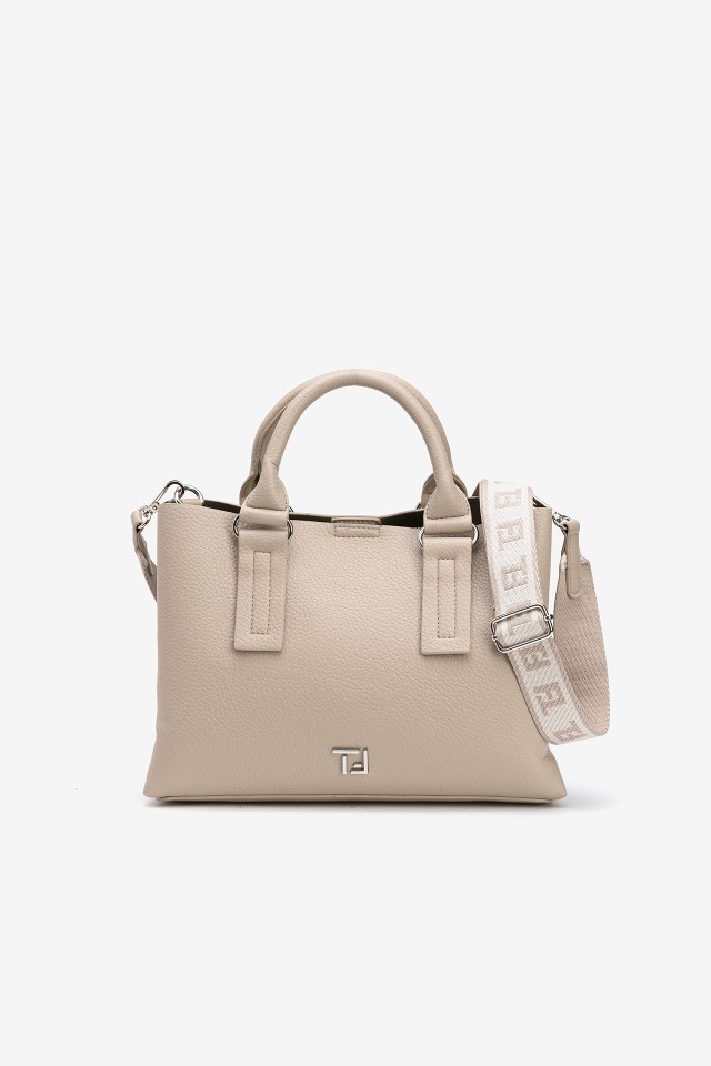 Bolso Tote Mediano Efecto Piel