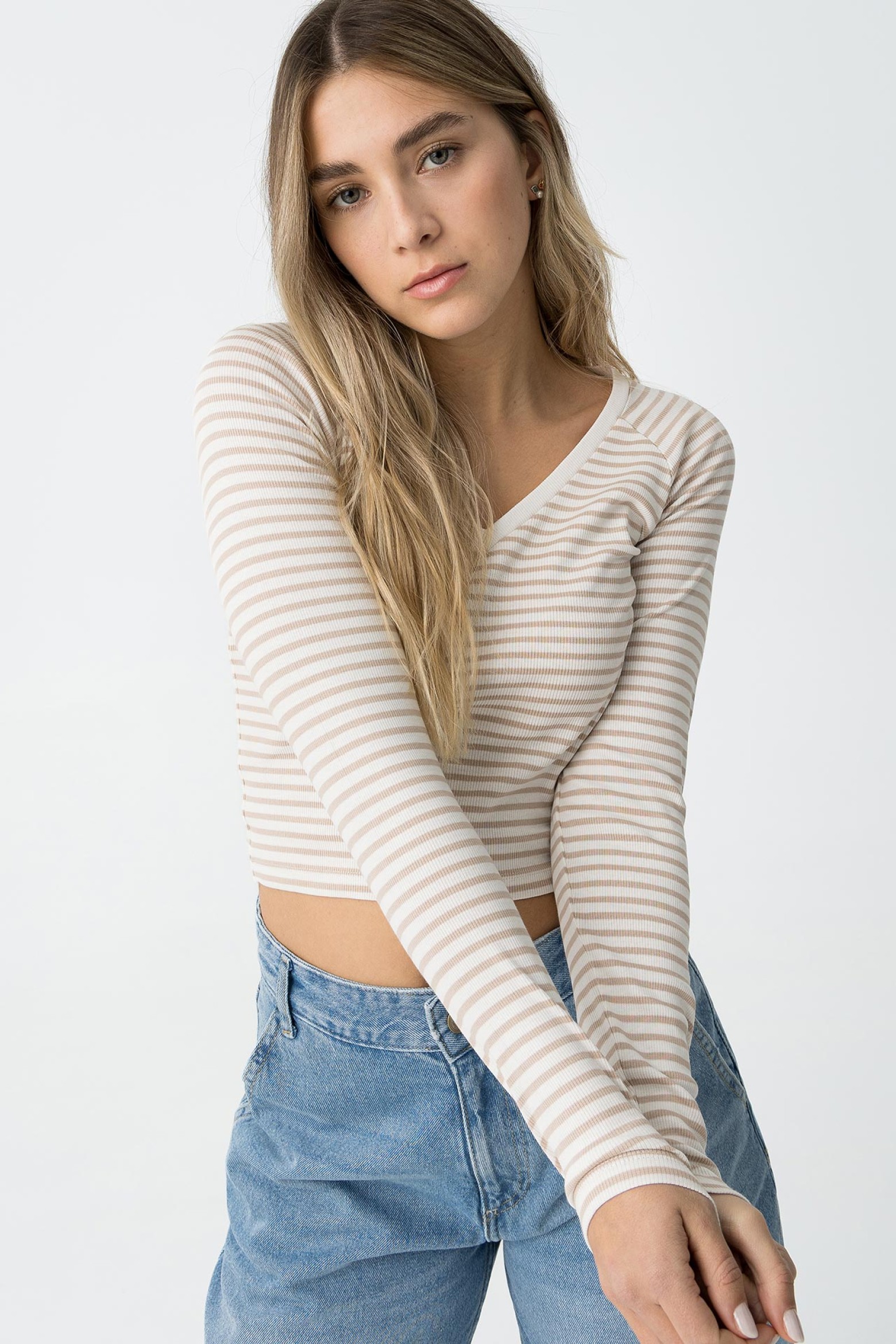Camisola Curta s Riscas