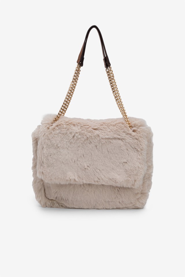 Faux Fur Crossbody Bag