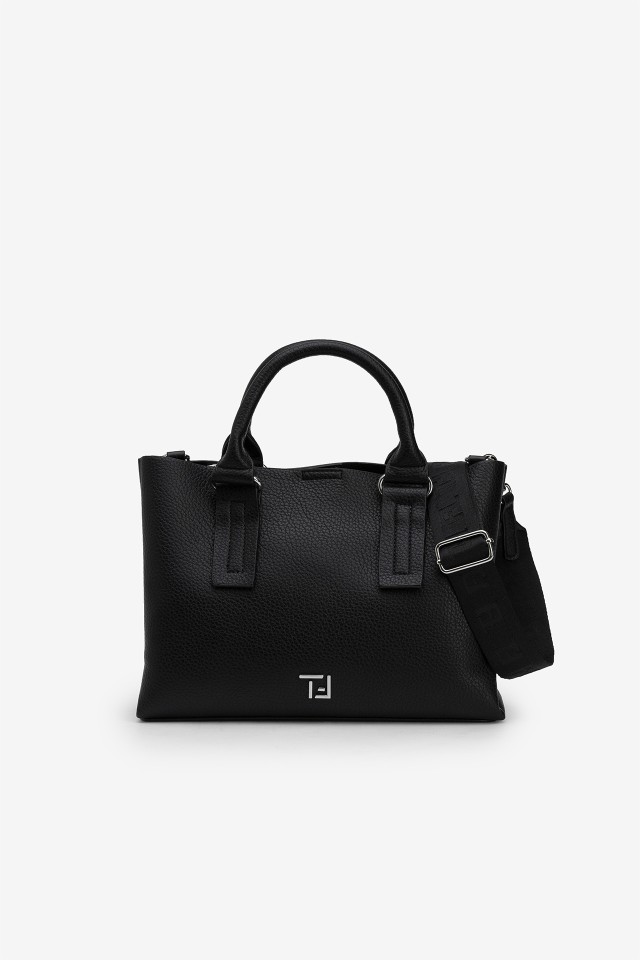 Bolso Tote Mediano Efecto Piel