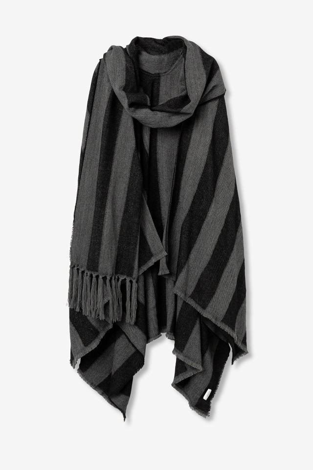Striped Scarf Cape