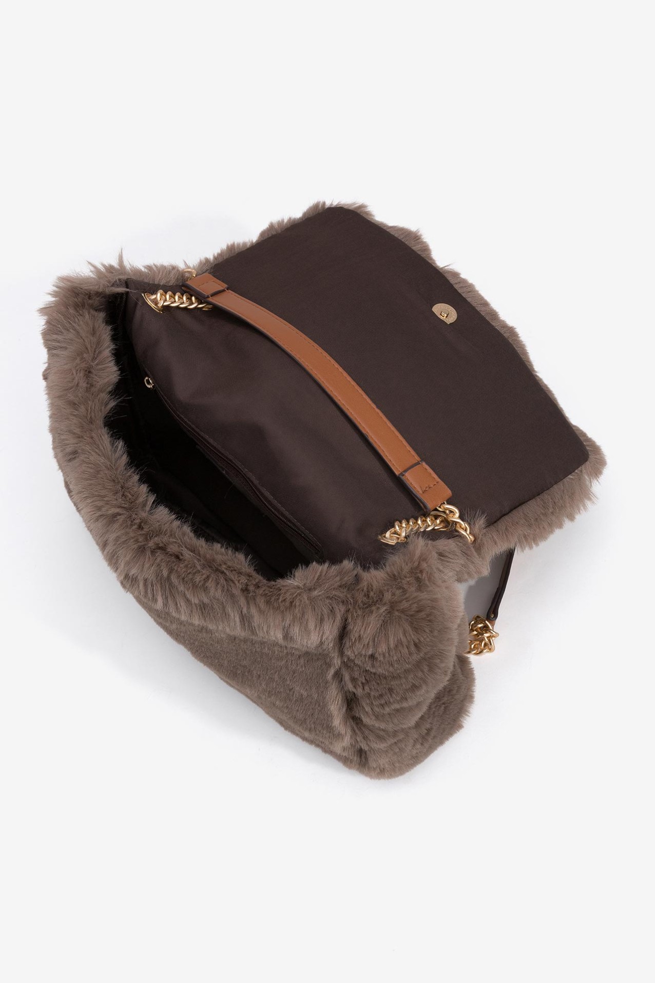 Faux Fur Crossbody Bag