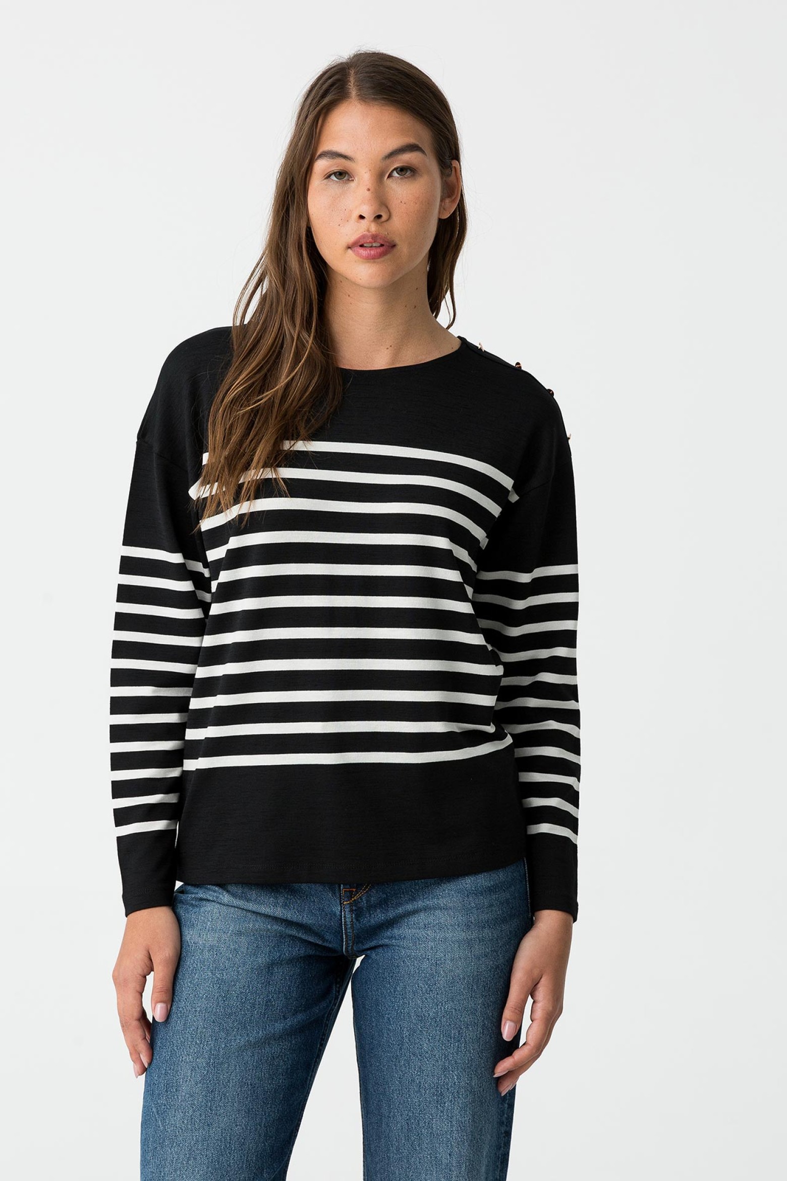 Striped Knit Sweater