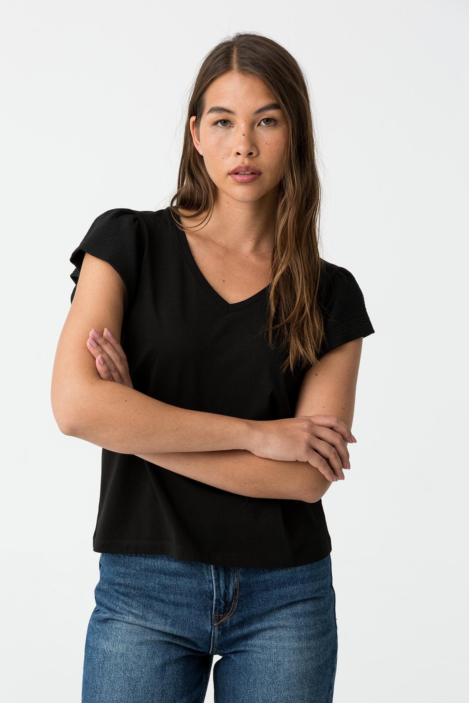 Camiseta con volante