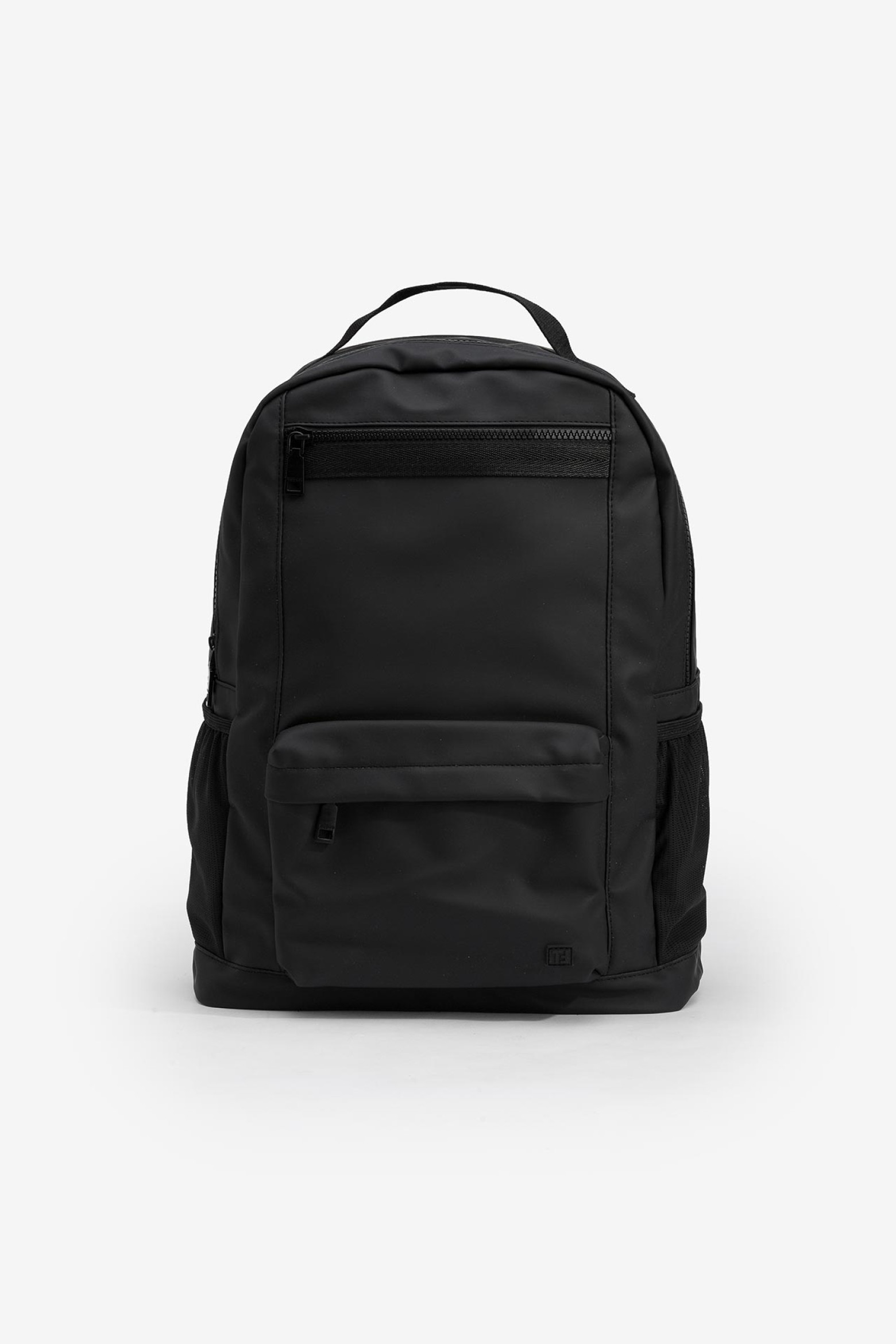Sleek Rubber-Effect Backpack