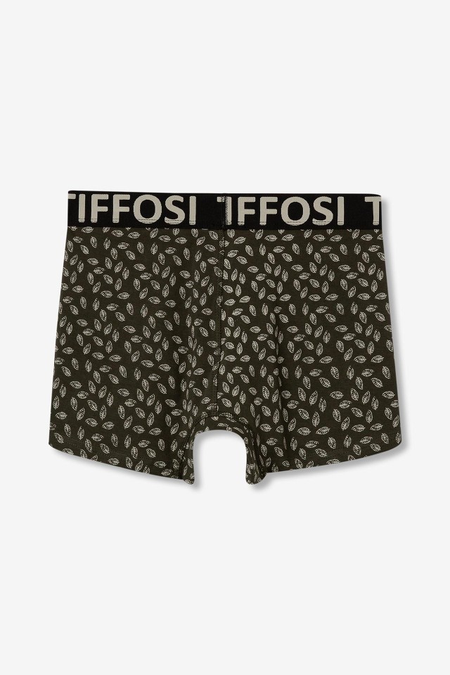Boxers com padrão folhas Boxers com padrão folhas
