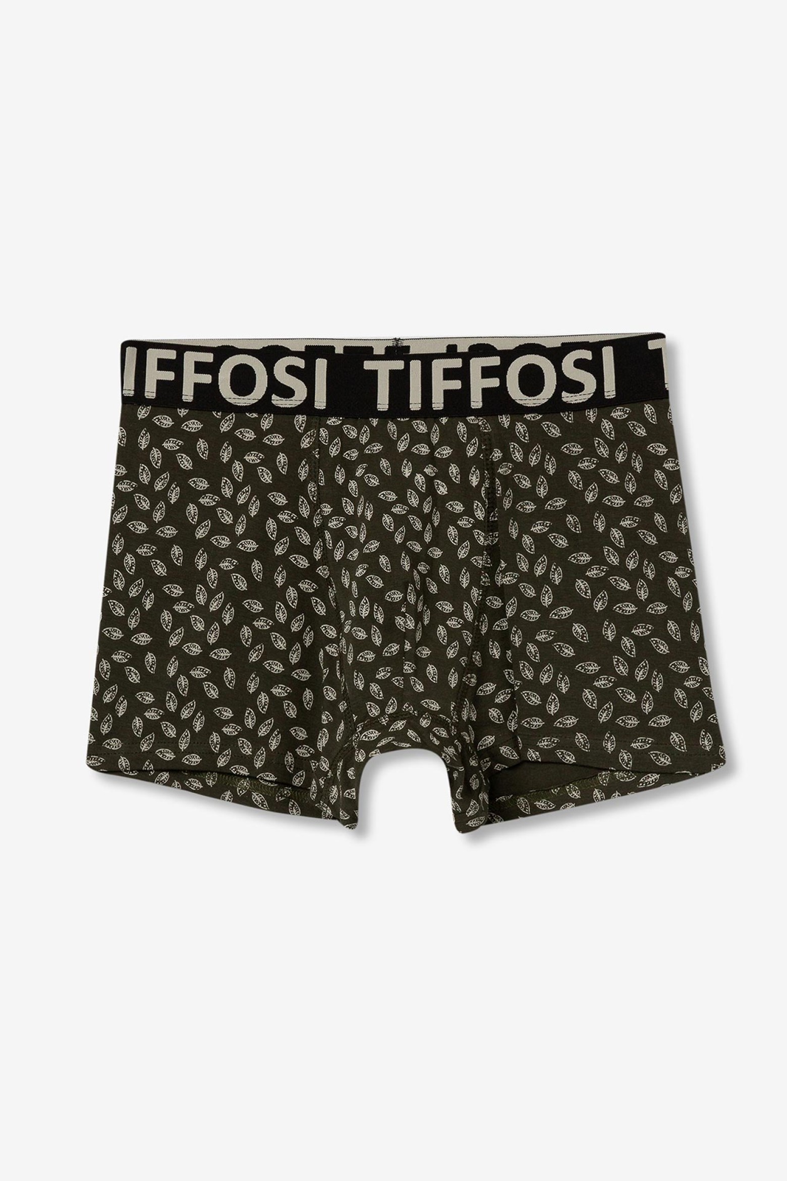 Boxers com padrão folhas