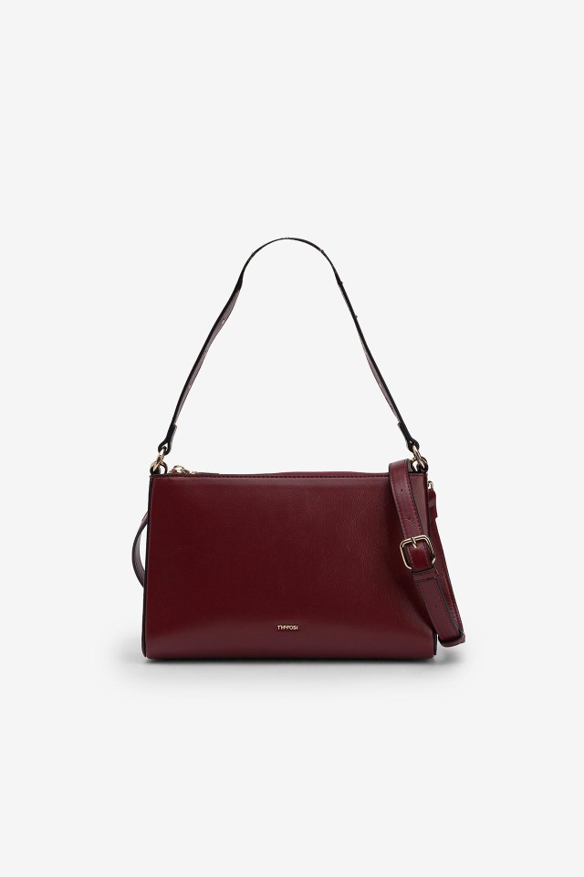 Bolso De Hombro Efecto Piel