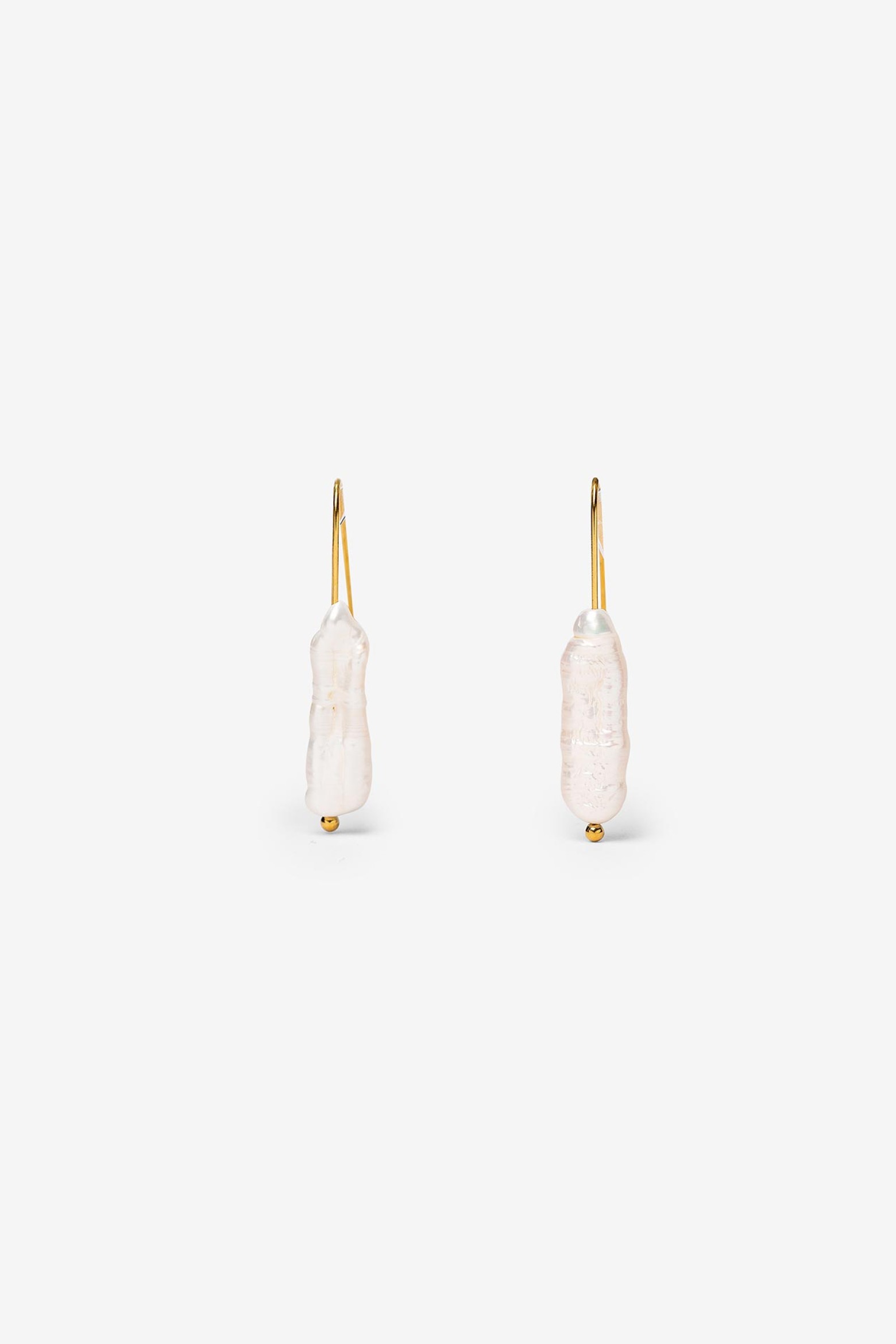 Gold Pearl Drop Earrings