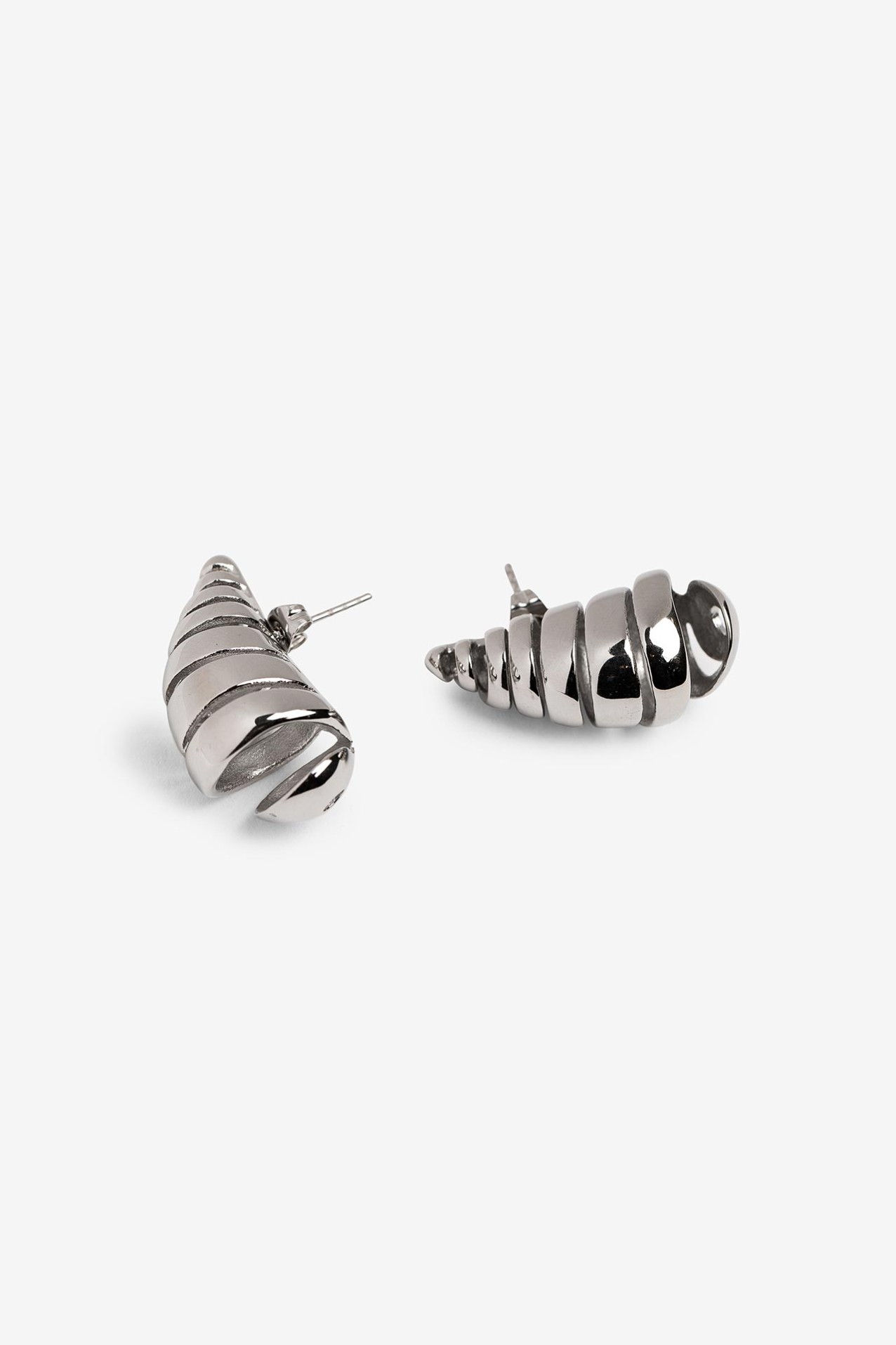 Silver Spiral Earrings