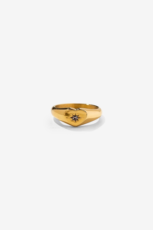 Golden Heart Ring