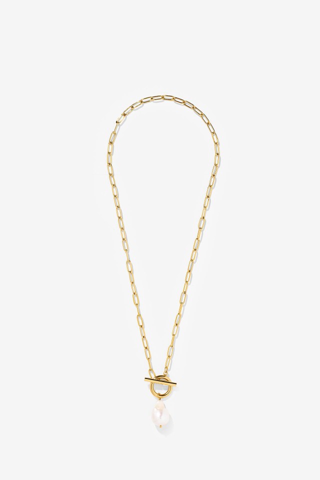 Golden Pearl Necklace