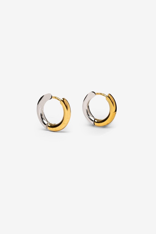 Gold and Silver Hoops