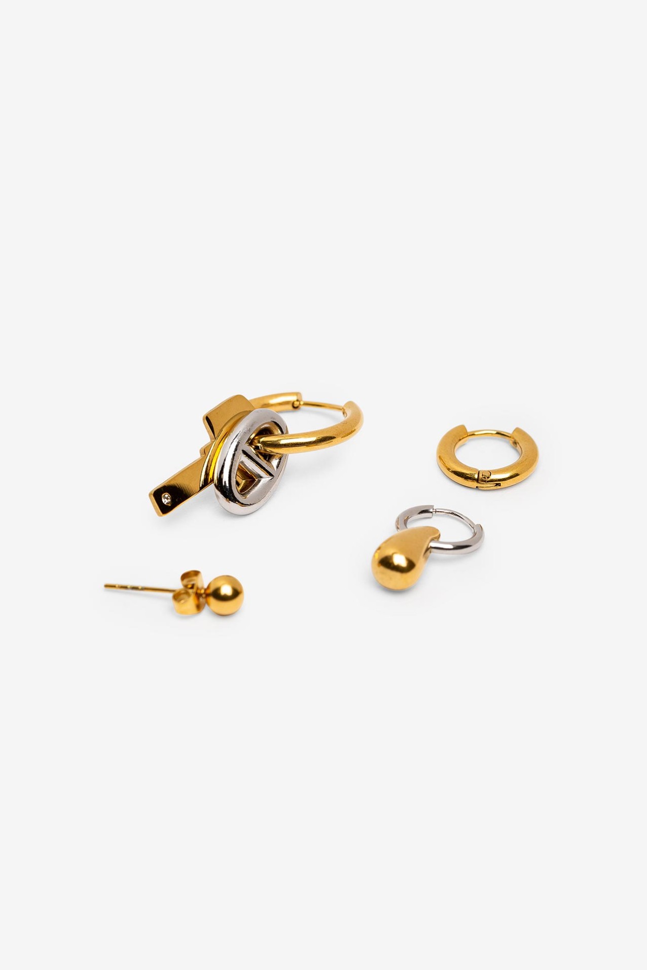 Golden Geometric Earrings
