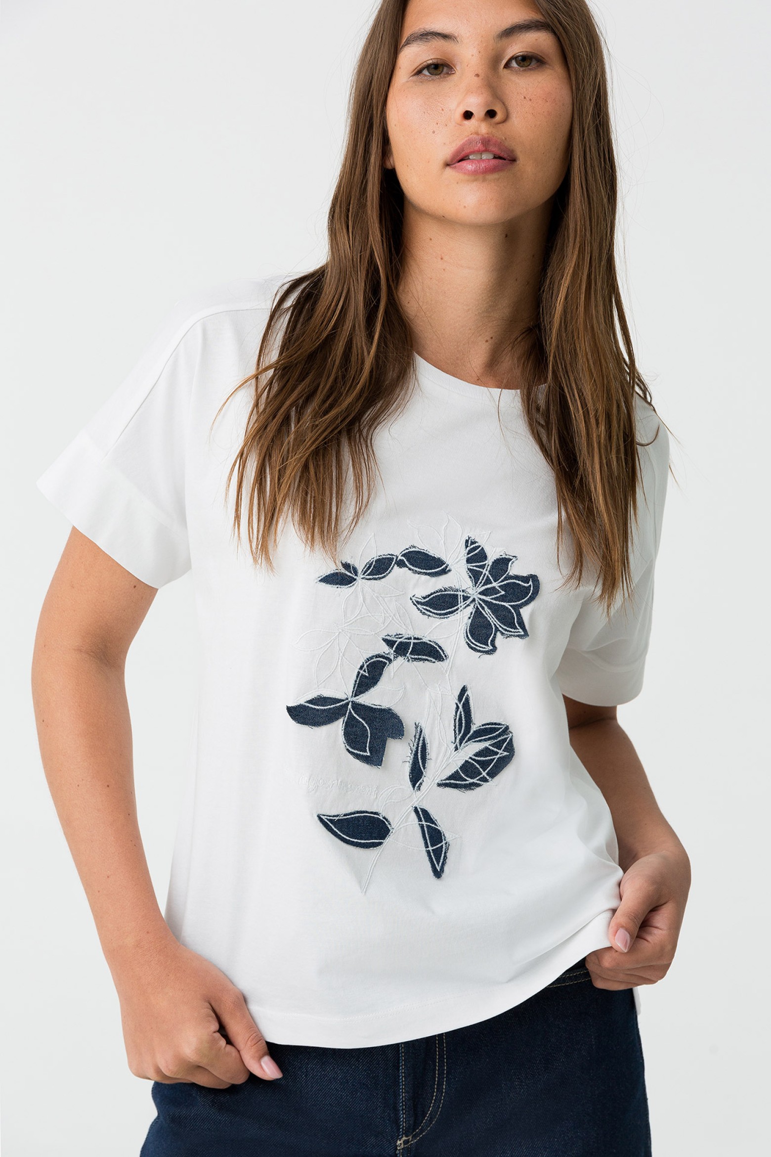 T-shirt bordada