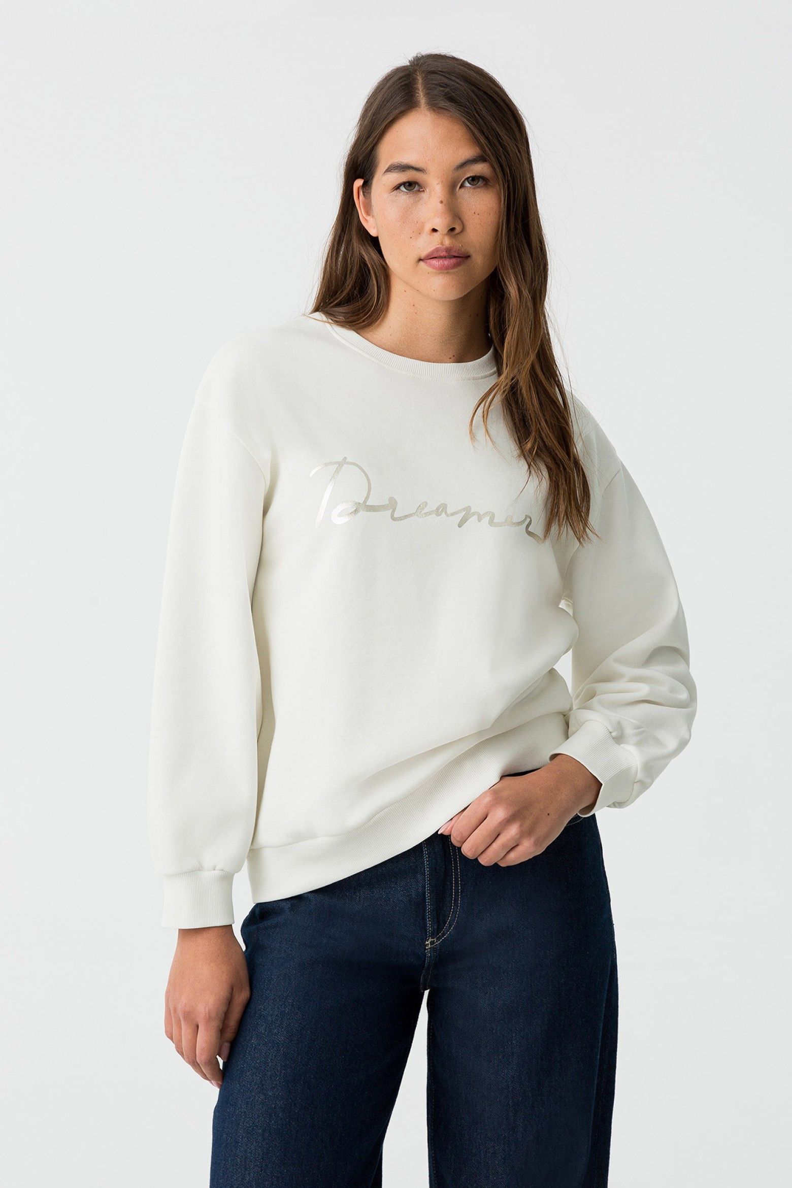 Sweatshirt Estampada C/ Texto