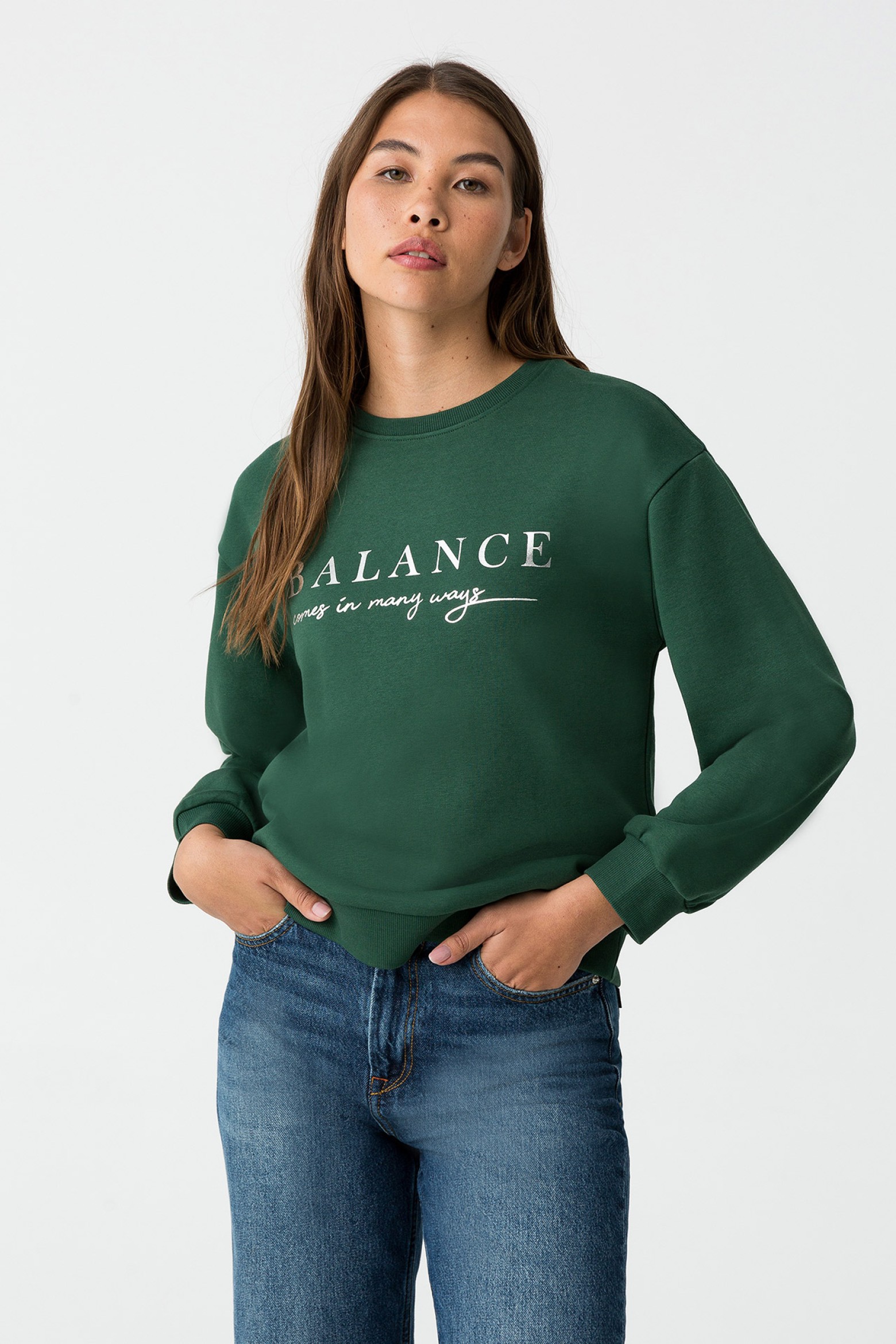 Sweatshirt Estampada C/ Texto