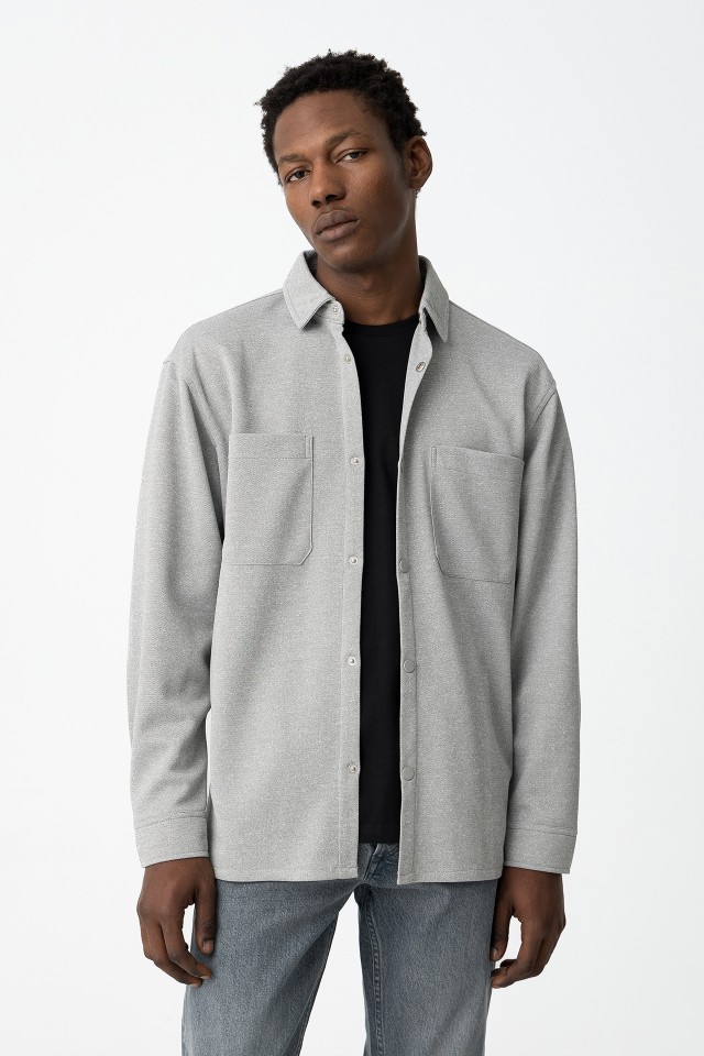 Overshirt with Front Pockets