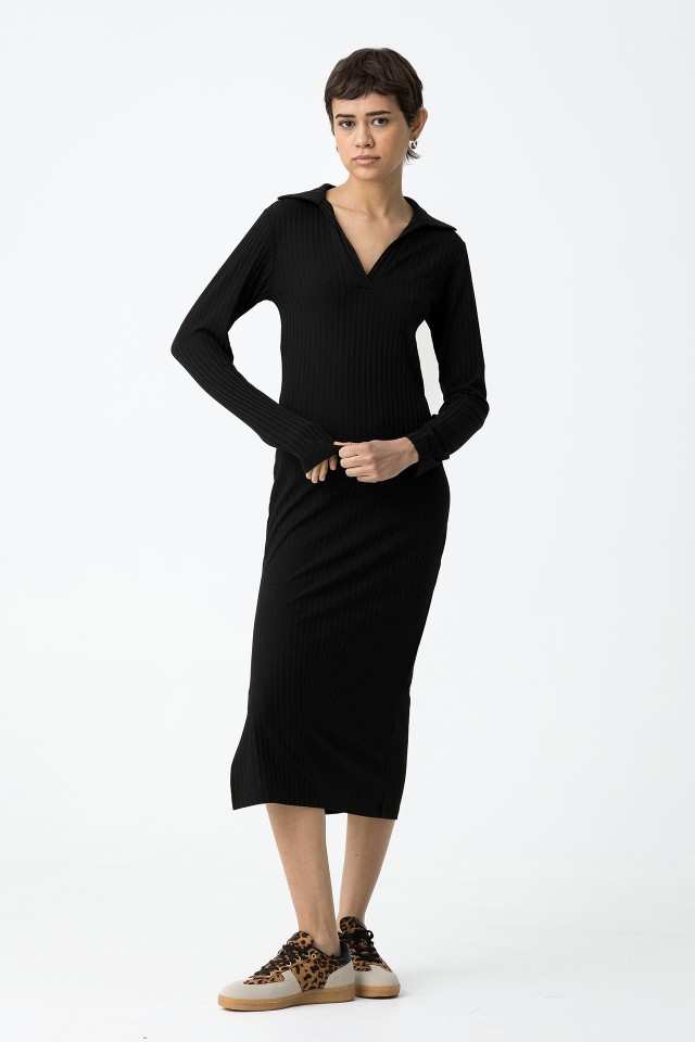 Ribbed Knit Dress