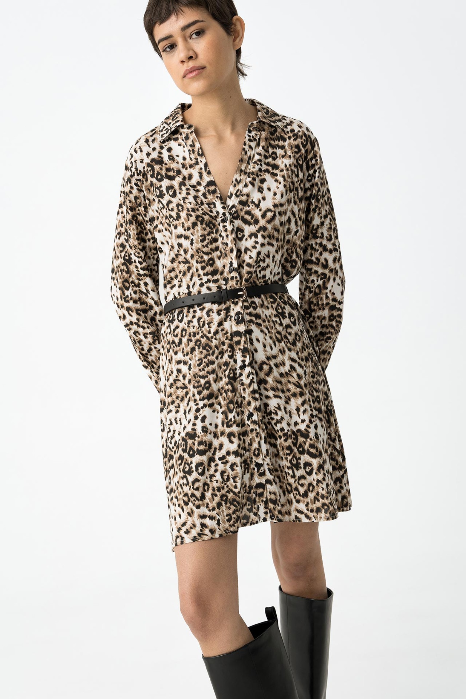 Vestido Estampado Leopardo