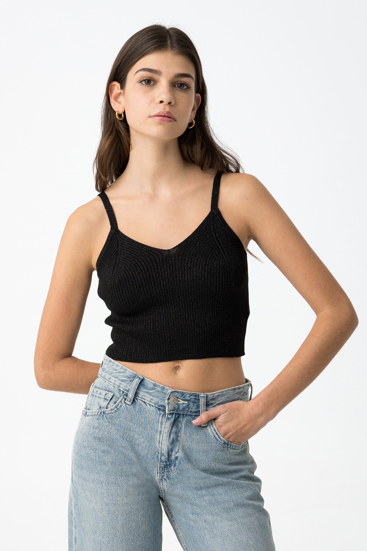 Ribbed Knit Flare Pants