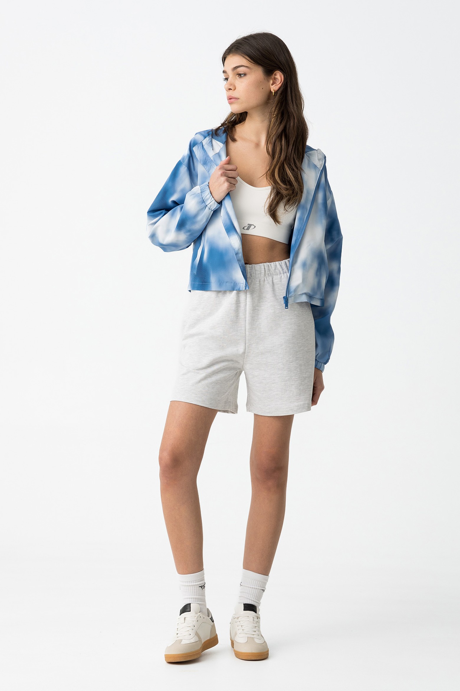 Shorts de felpa con cordn
