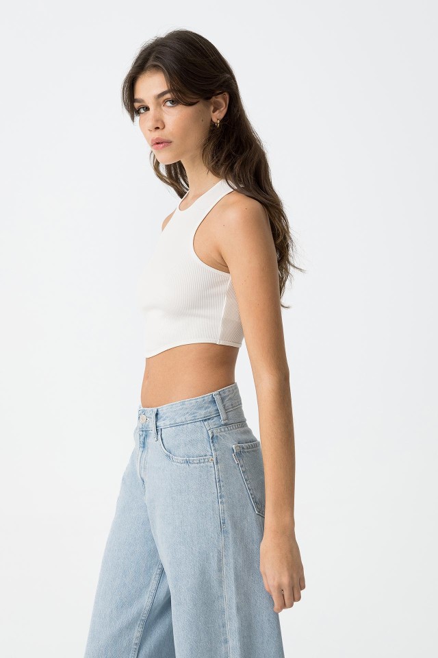 Camiseta de algodn sin mangas