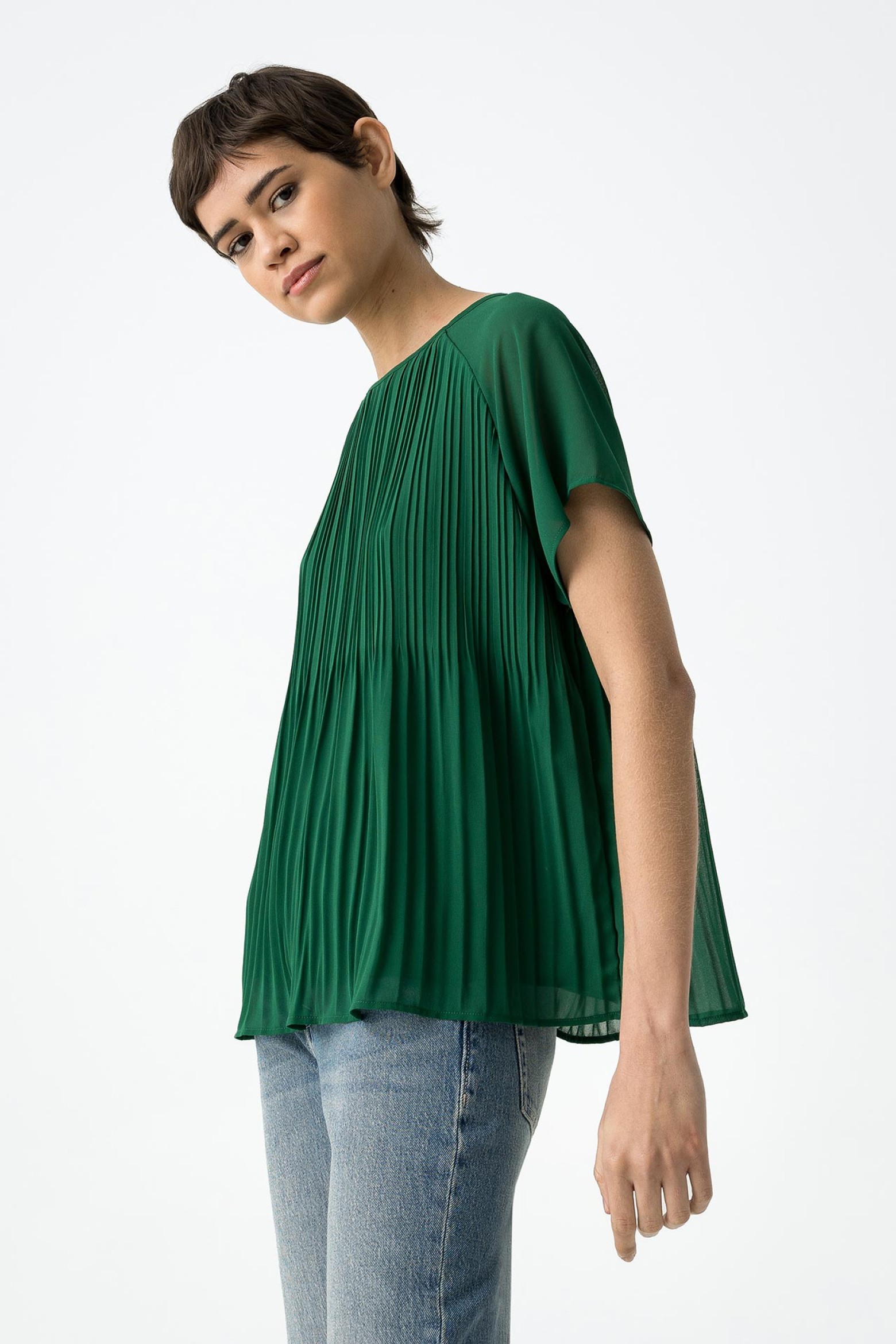 Blusa Plissada
