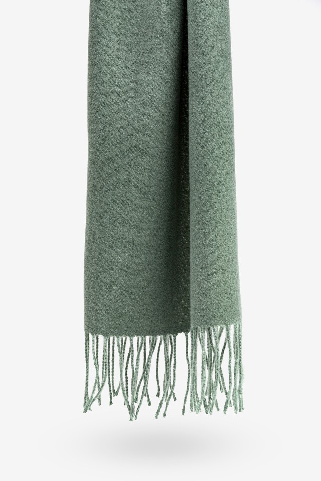 Carded Scarf With Fringes
