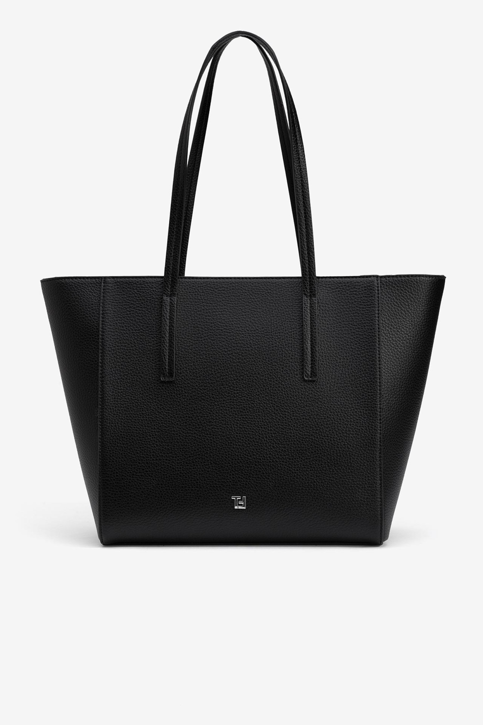 Textured Leather Effect Shopper Bag