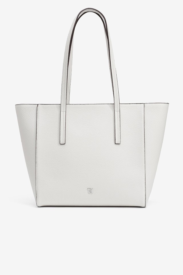 Bolso shopper efecto piel texturizada