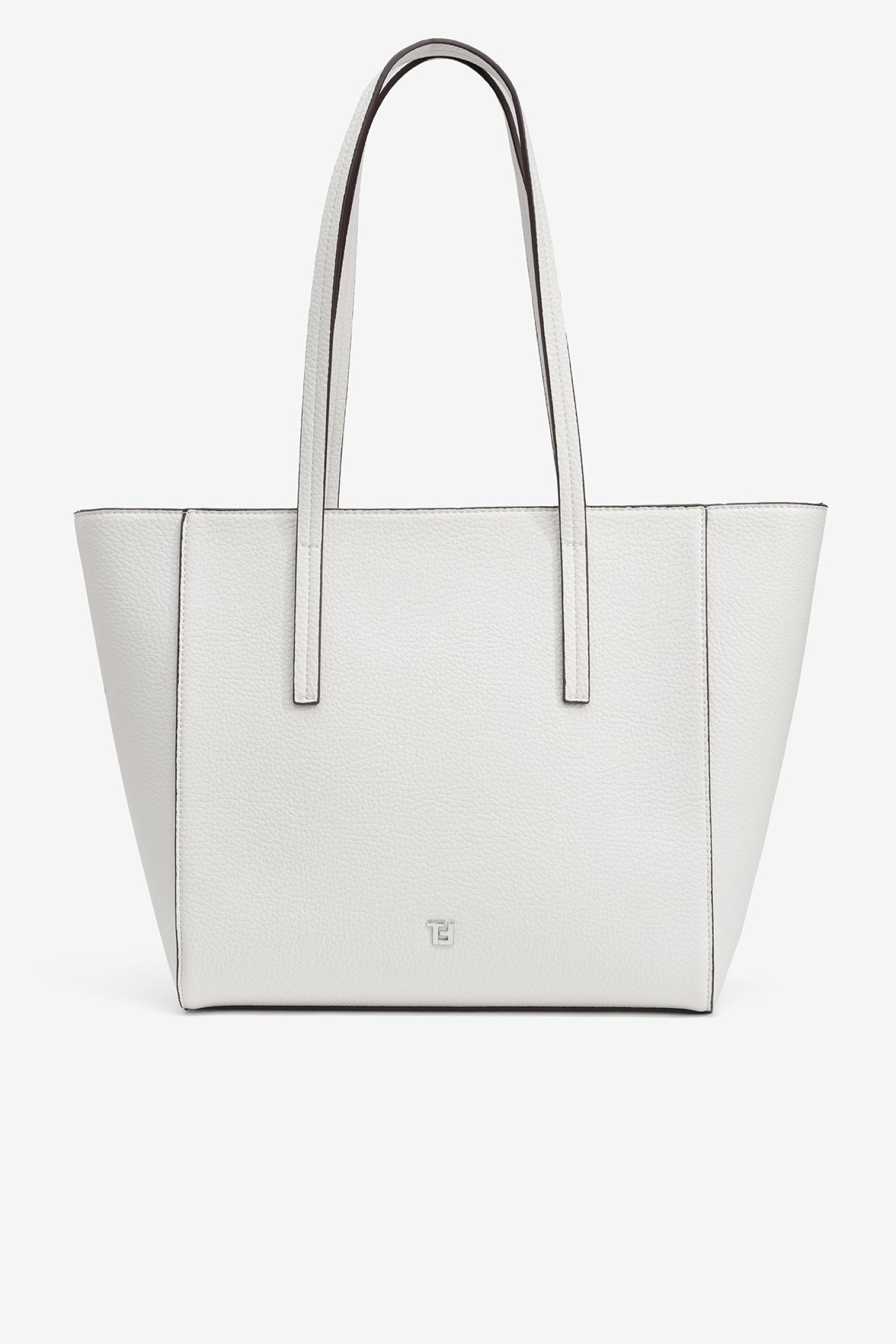 Bolso shopper efecto piel texturizada