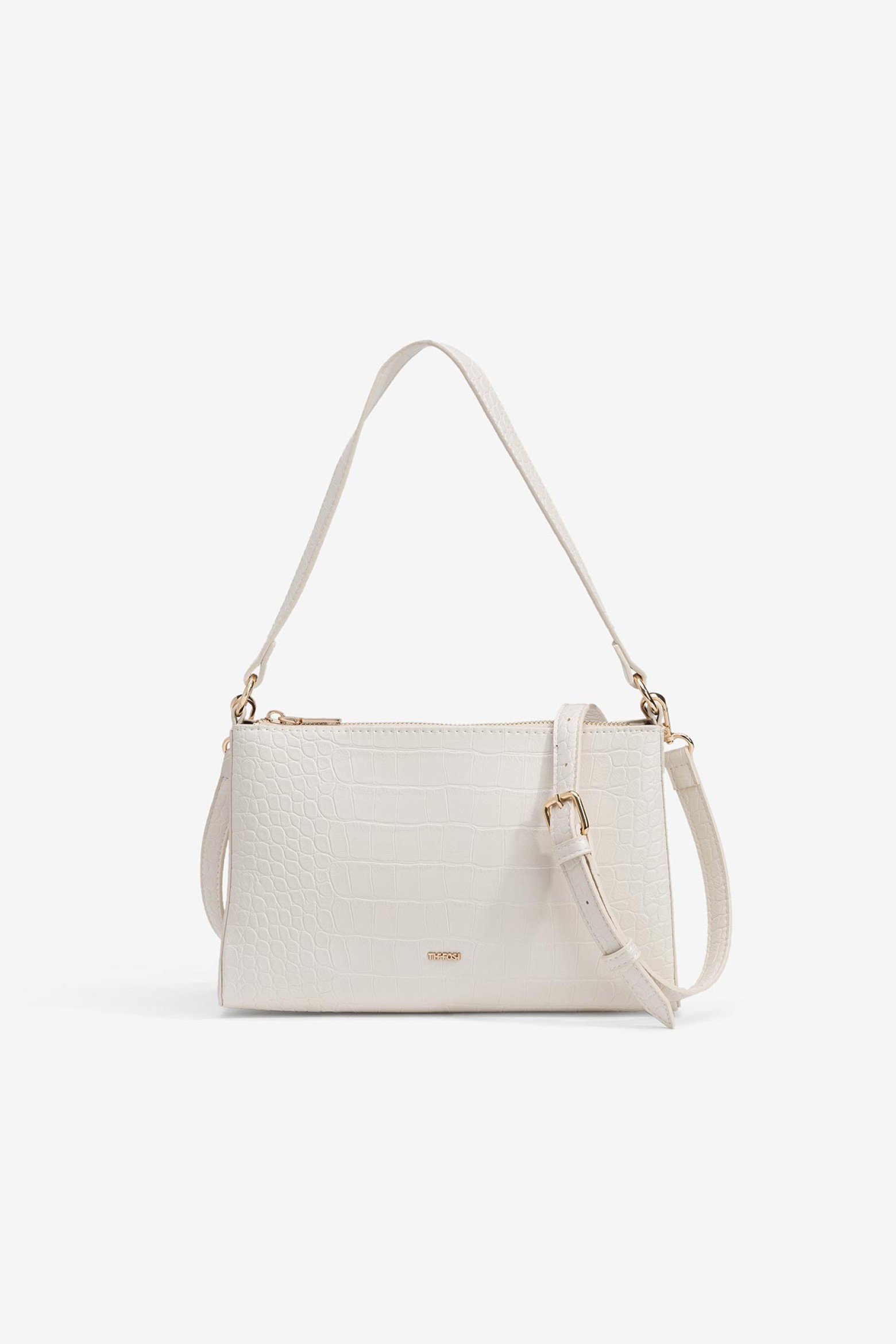 Bolso De Hombro Efecto Piel