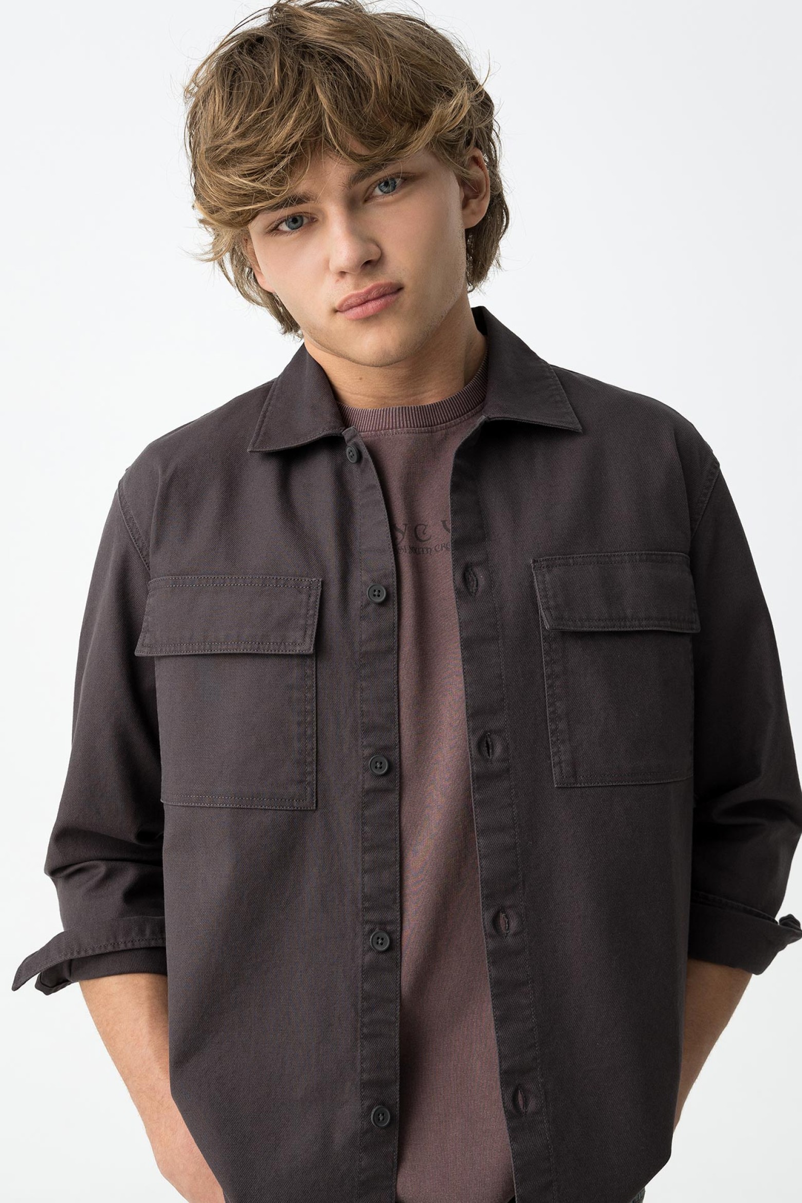 Dark Gray Long Sleeve Shirt