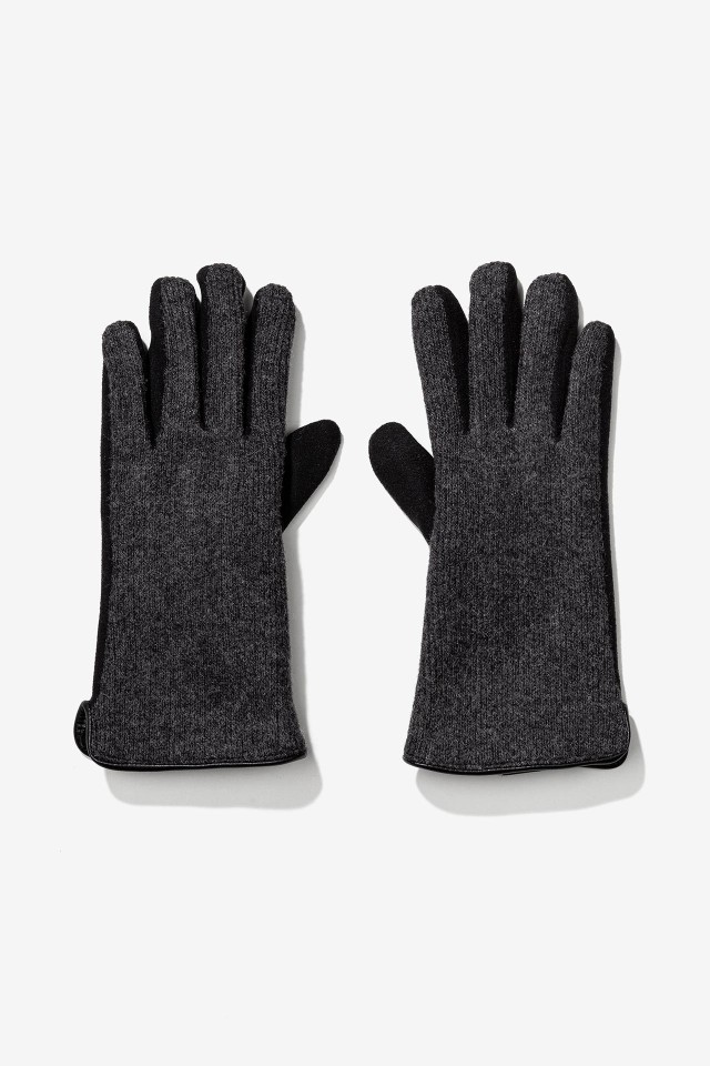 Ribbed Panel Gloves