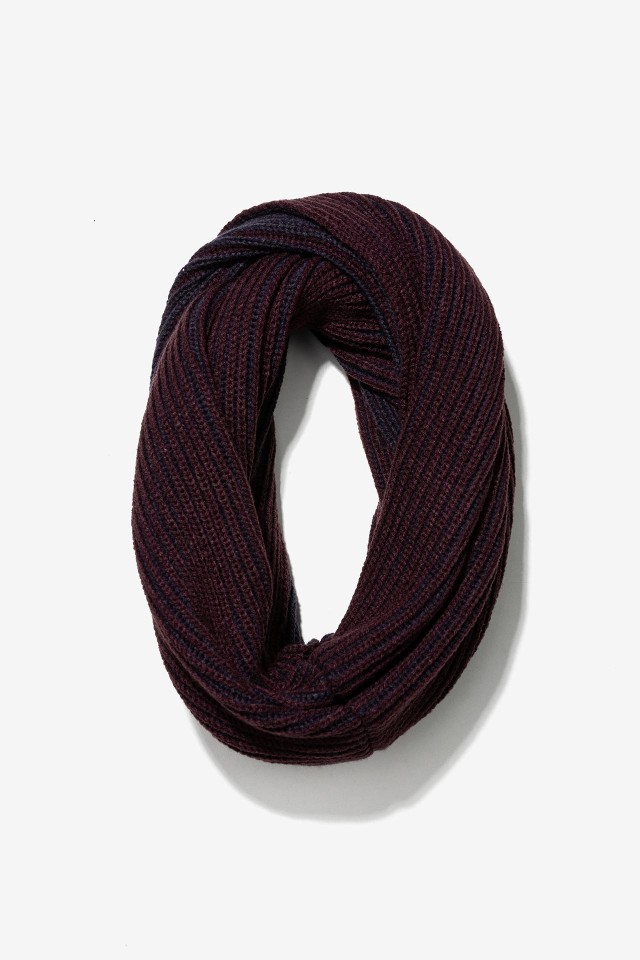 Braided Bicolor Knit Collar