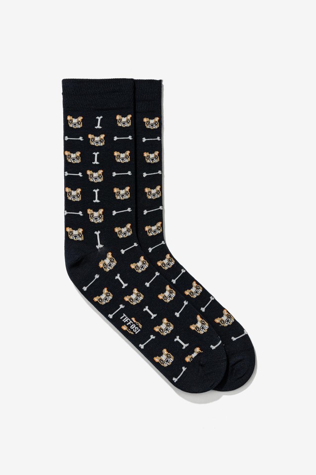 Meias Divertidas Azul Marinho