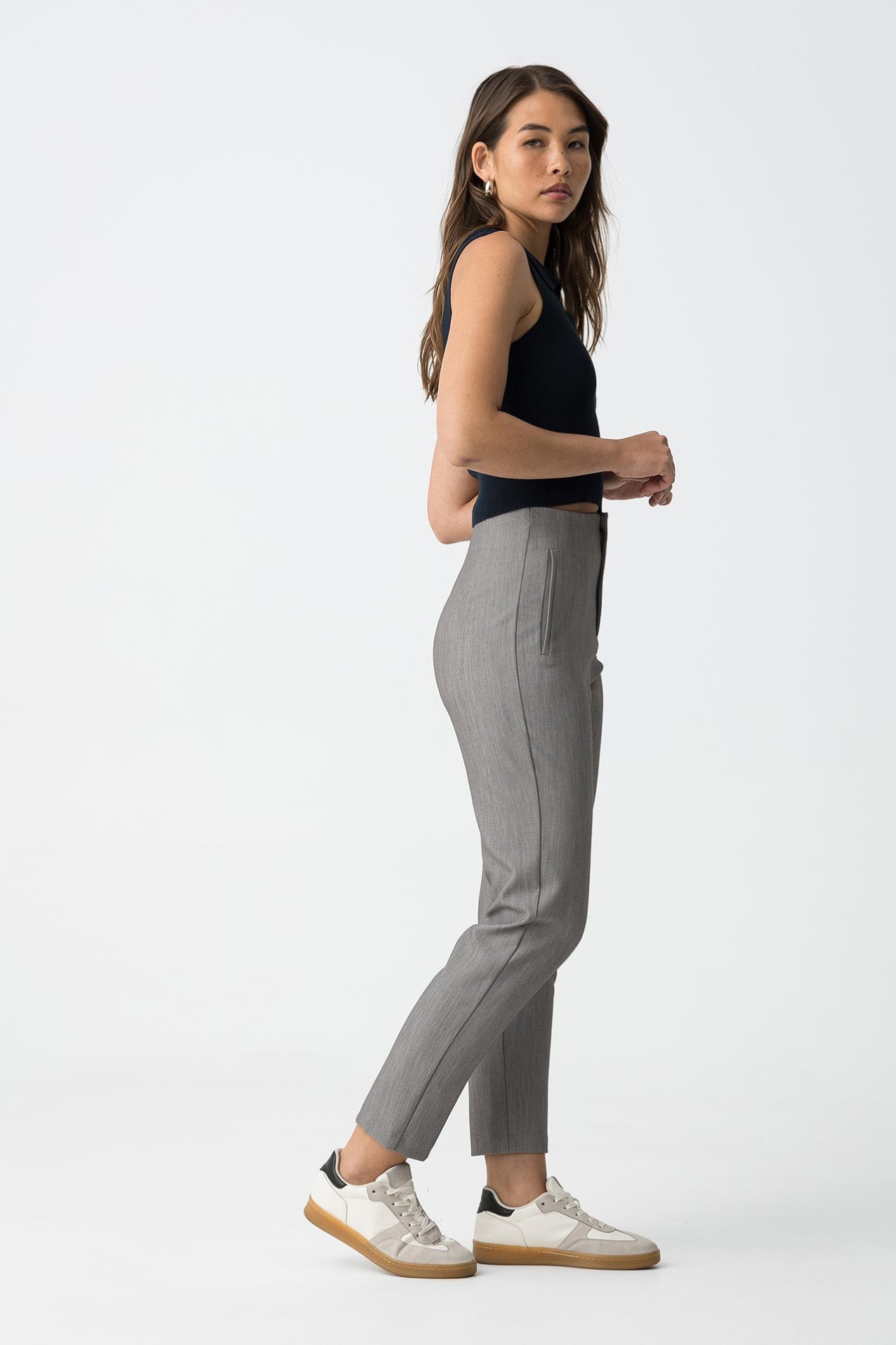 Pantalones clsicos cintura alta