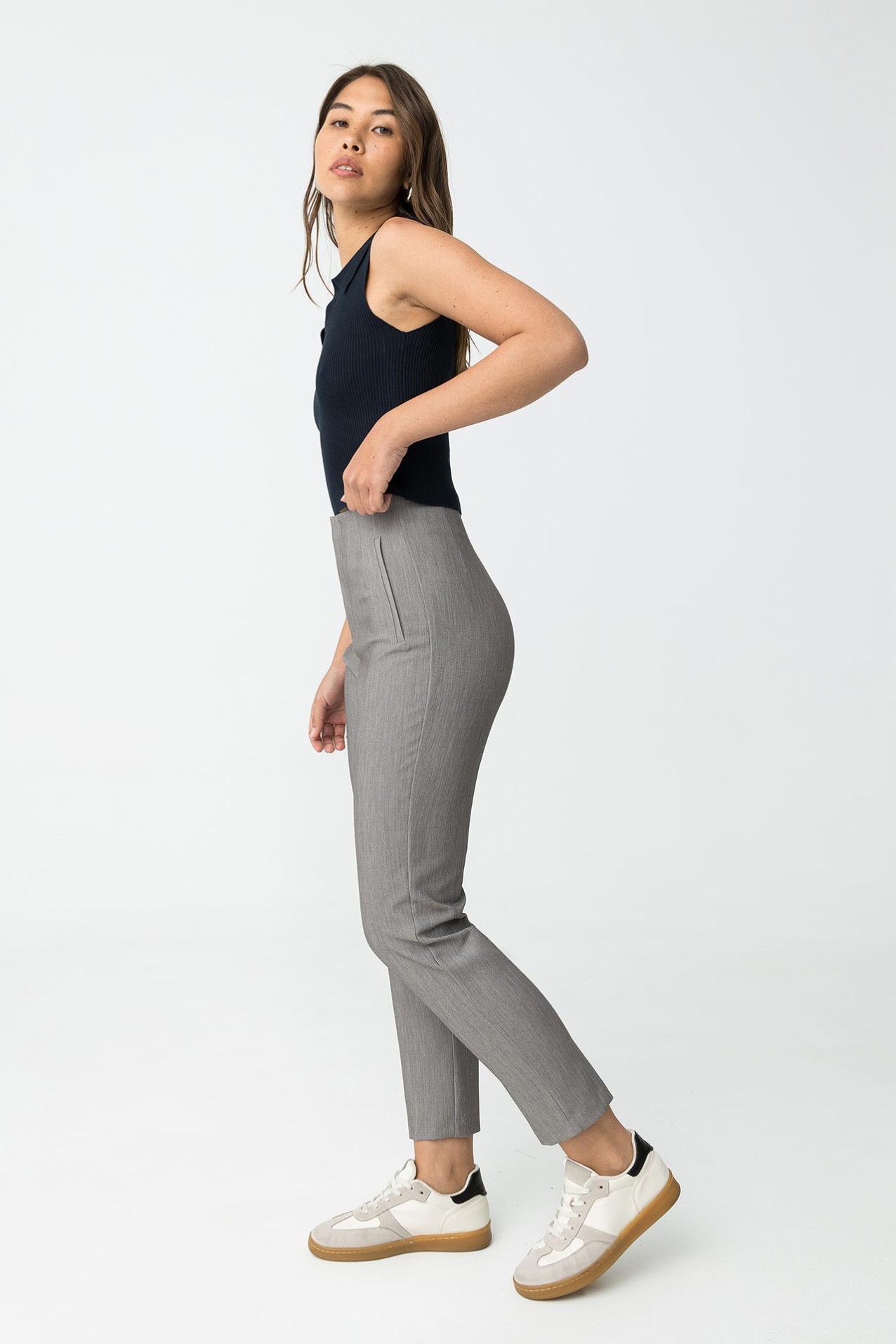 Pantalones clsicos cintura alta