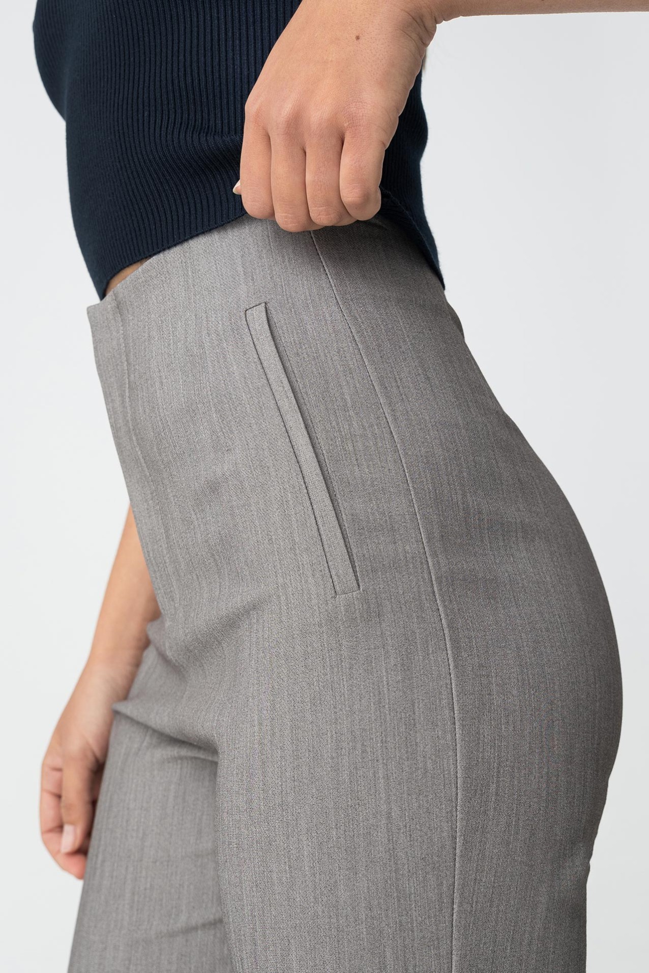 Pantalones clsicos cintura alta