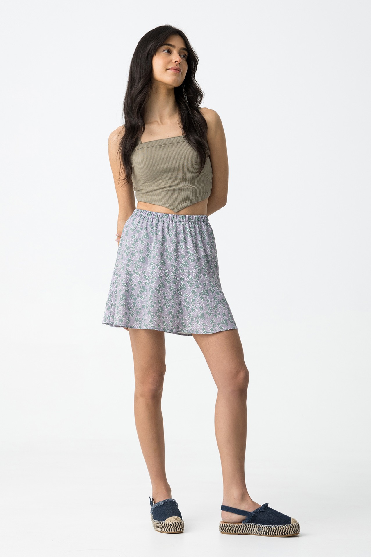 Floral Print Skirt Shorts 10059927 633 Tiffosi floral-print-skirt-shorts-10059927-633-tiffosi