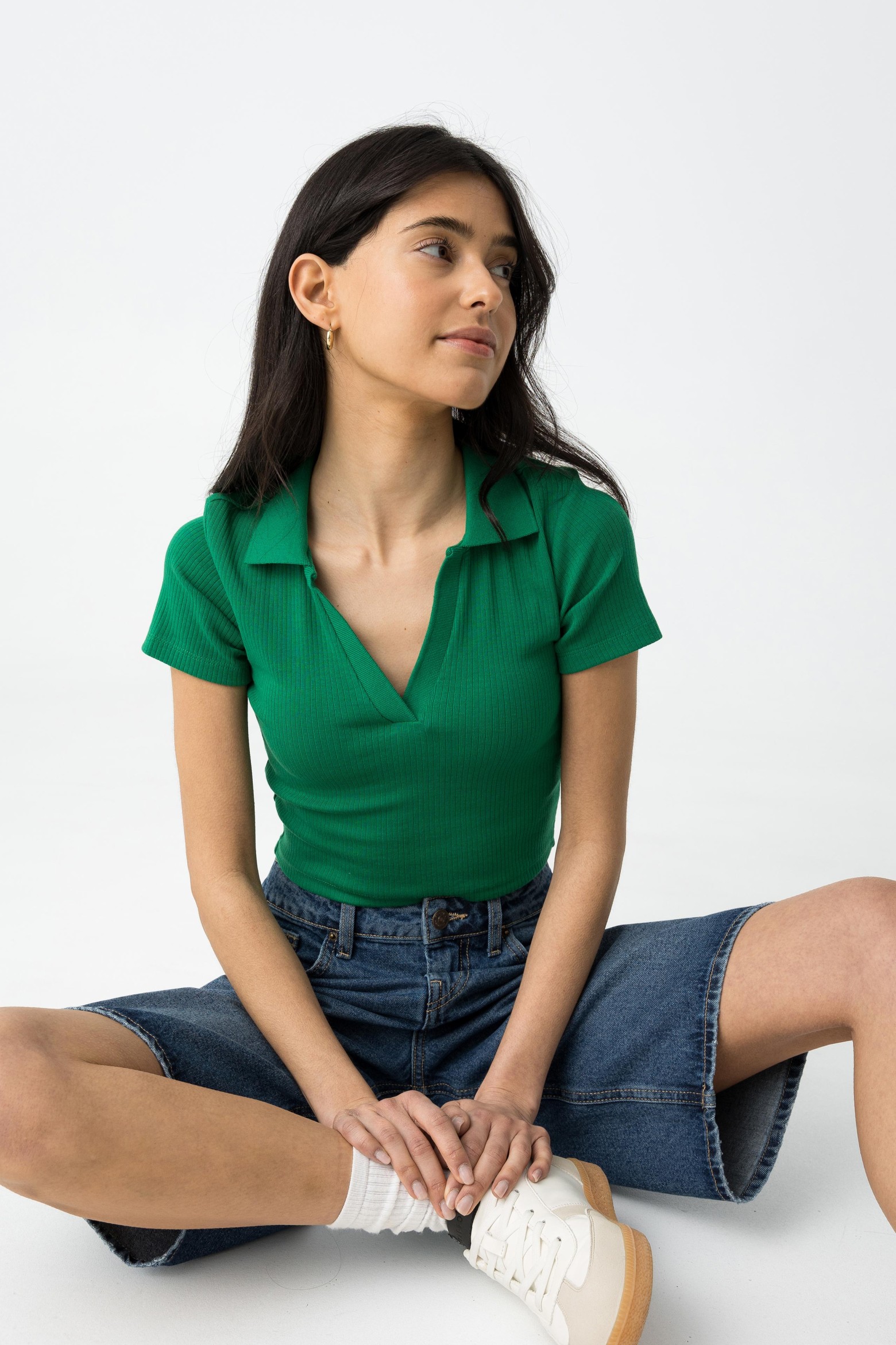 T-shirt com Gola de Polo
