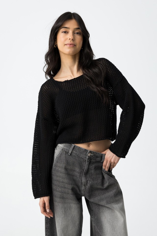 Open Knit Sweater