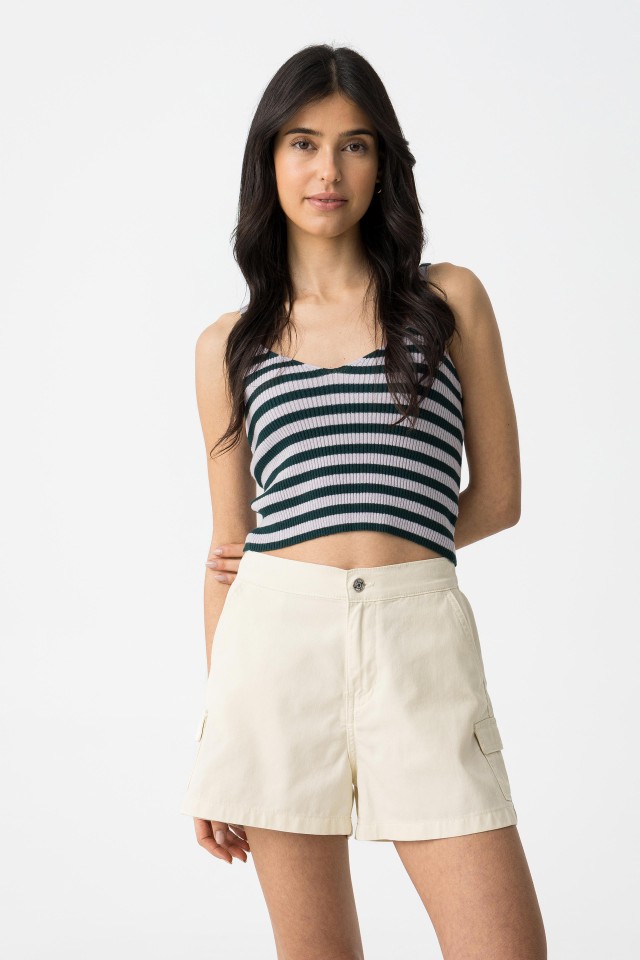 Striped Cropped Top