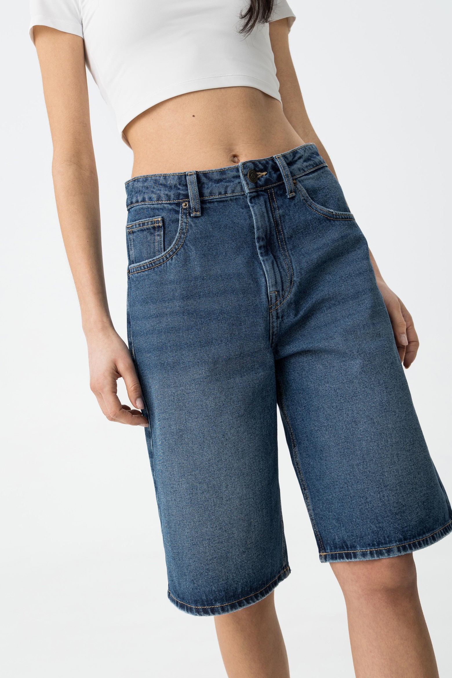 Cales bermuda denim baggy